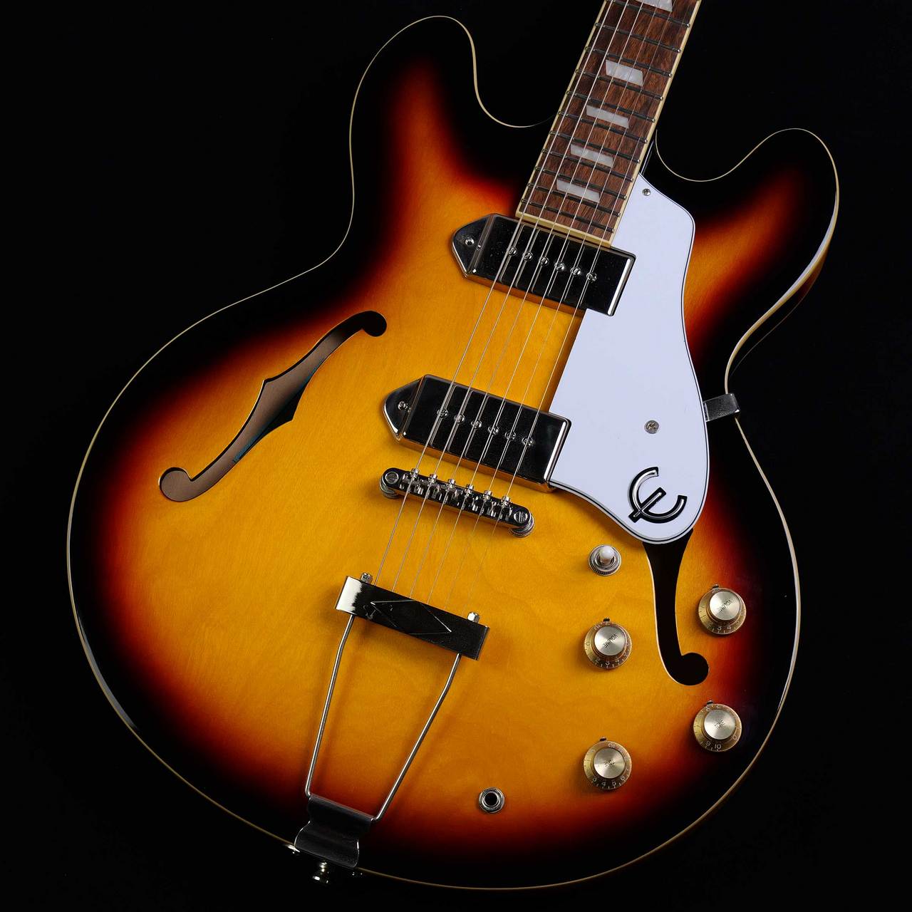 【週末限定】Epiphone Casino フルアコ 美品ほぼ新品・ギグバッグ付 Epiphone Casino Vintage Sunburst エレキギター フルアコ カジノ