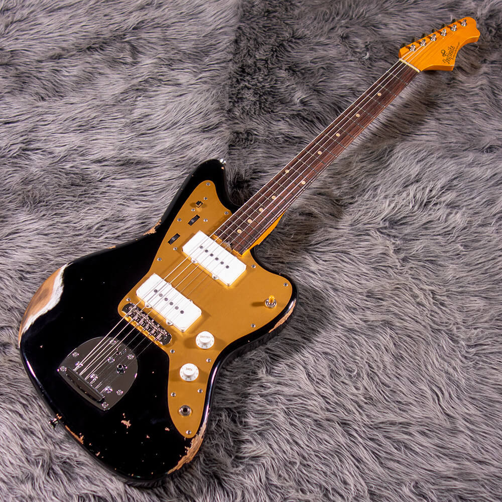 ごんさん専用Infinite Trad Fullsize JM(保証期間中) infinite Trad Fullsize JM Solid Black Heavy Aged All Lacquer（新品