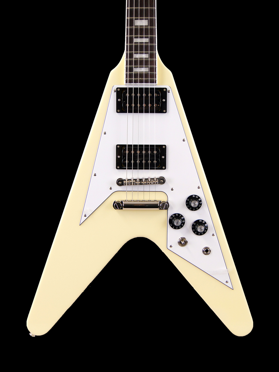 Edwards E-FV-85DフライングV エレキギター クリーム Amazon | EDWARDS エドワーズ E-FV-LTD Vintage White エレキ