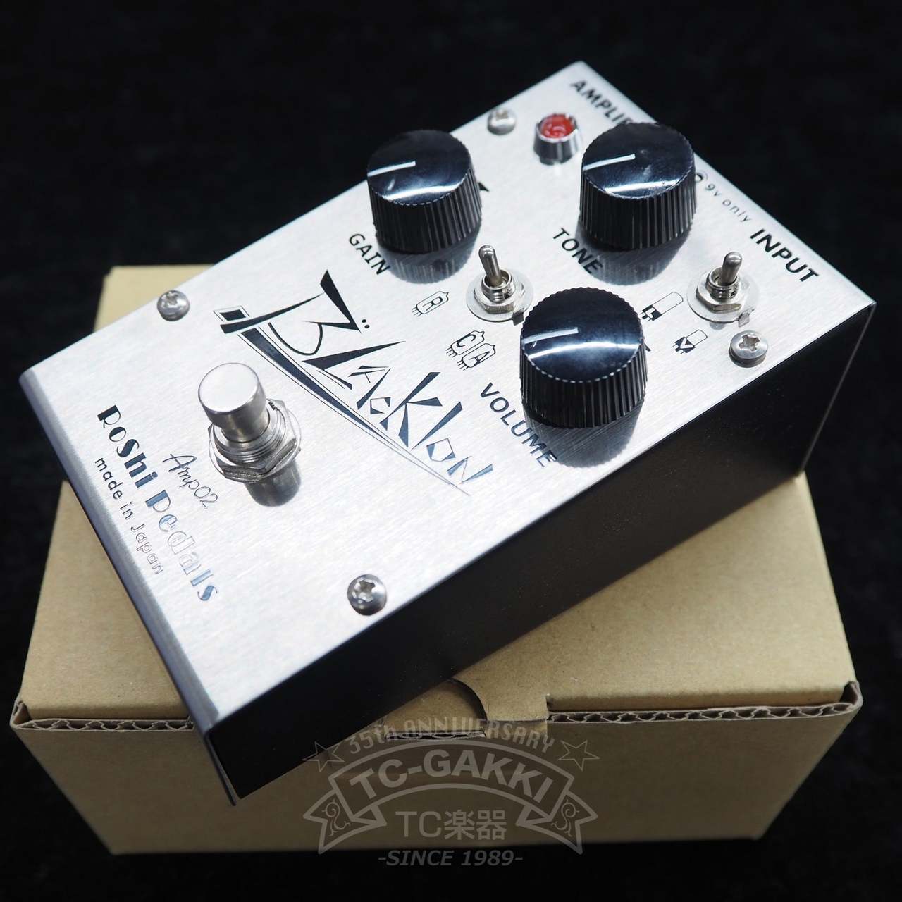 Roshi Pedals Blacklon オーバードライブ エフェクター RoShi Pedals Blacklon【ブラックフェイス系オーバードライブ