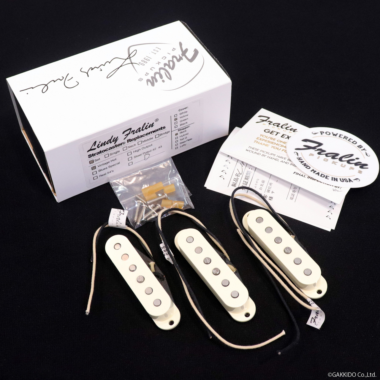 LINDY FRALIN Vintage Hot Strat TALL-D Set Yellew Cover（新品/送料