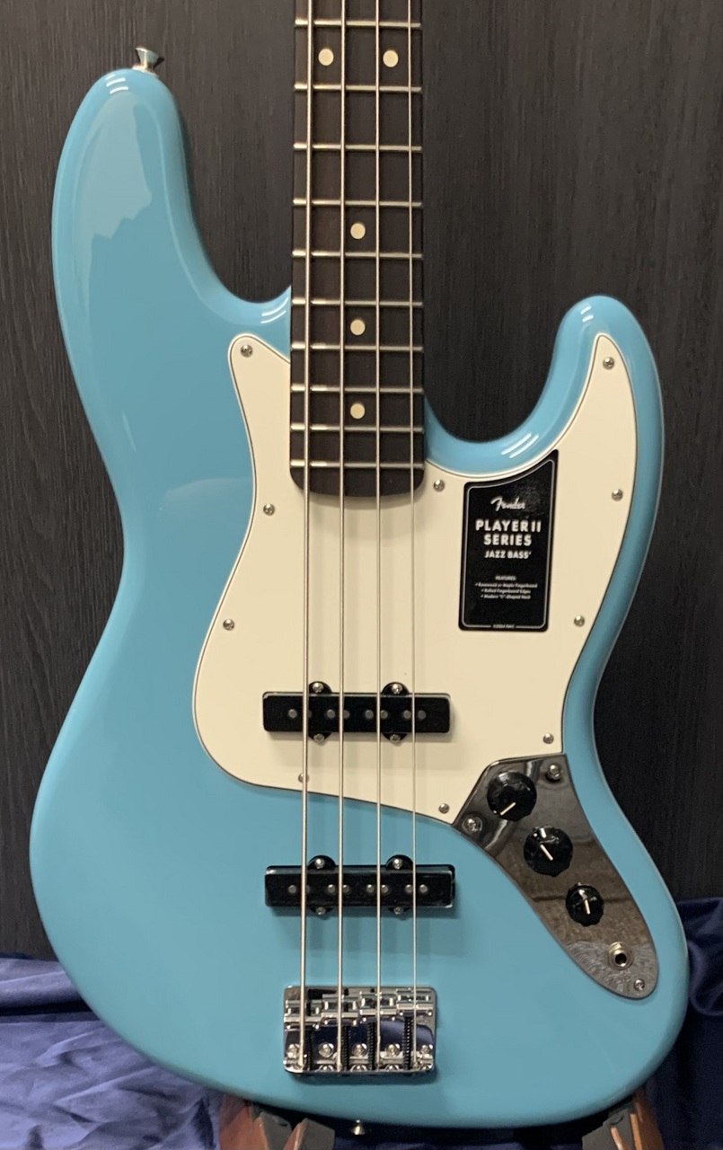 Fender Player II Jazz Bass, Rosewood Fingerboard / Aquatone Blue