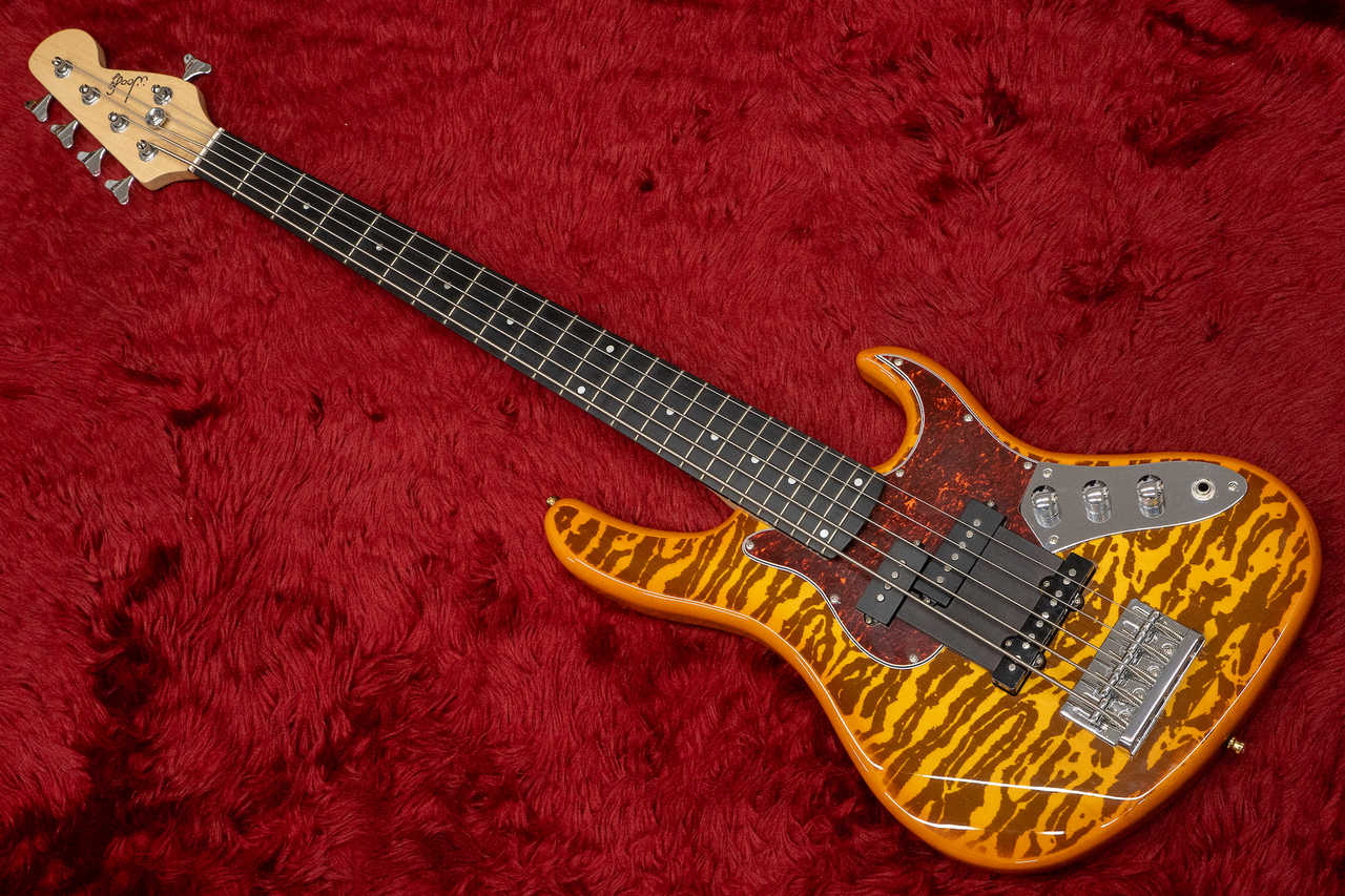 希少中古良品woofy basses Poodle5 Red PJ 5弦ベース - ベース