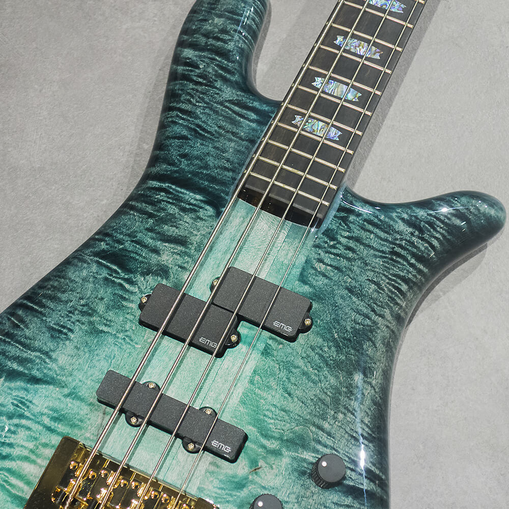 Spector NS-2 QM/SW M/EB EMG PJ Green Black Fade High Gloss【分割48