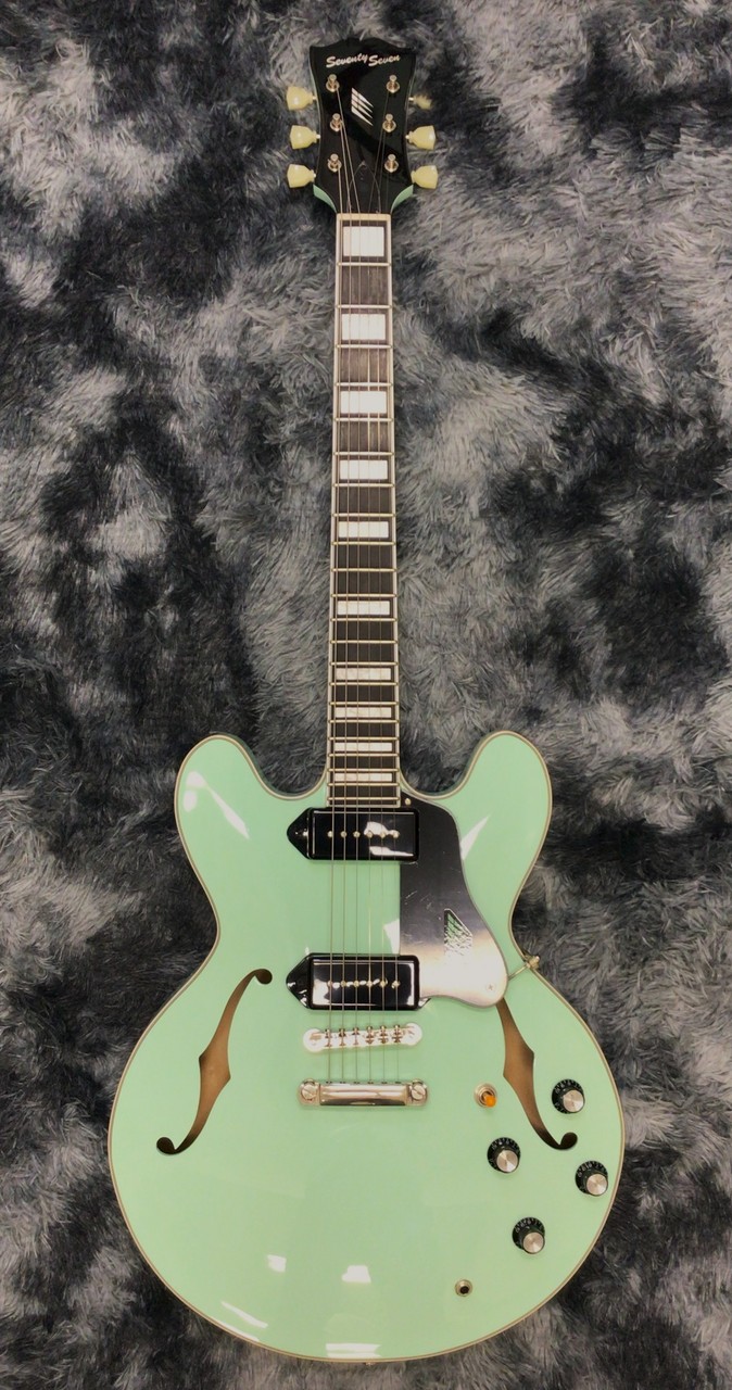 Seventy Seven Guitars EXRUBATO-ZEBRA FINCH Surf Green（新品/送料