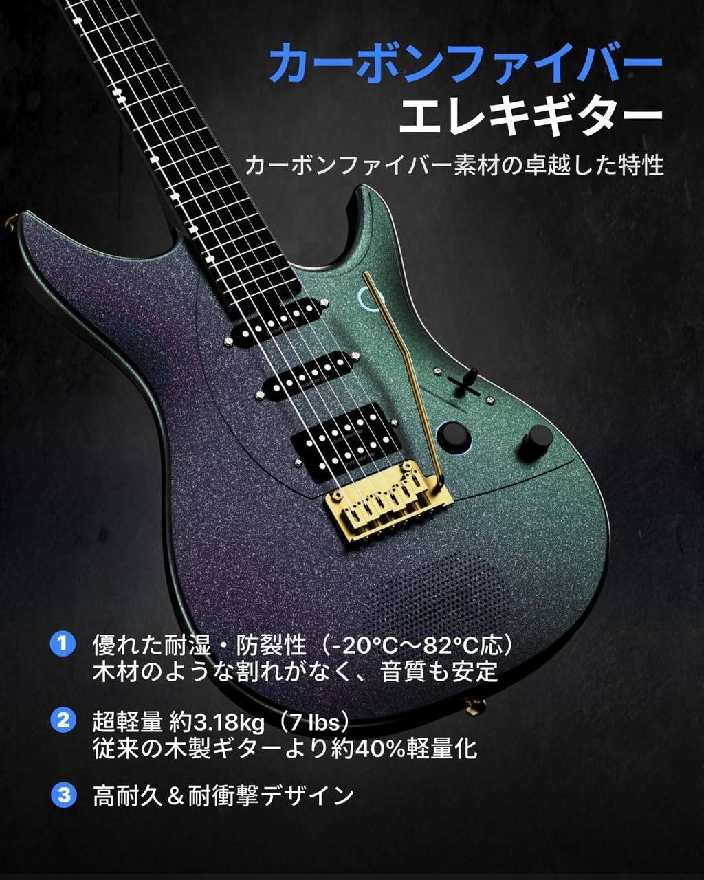 Enya Inspire PRO AL BLACK オールインワン・スマートギター AI