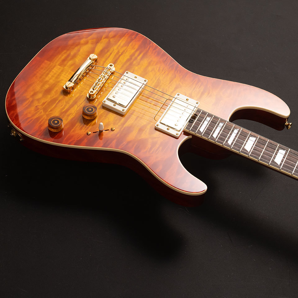 Kz Guitar Works Kz SS-1 Custom Quilt Maple Bengal Tiger Honey
