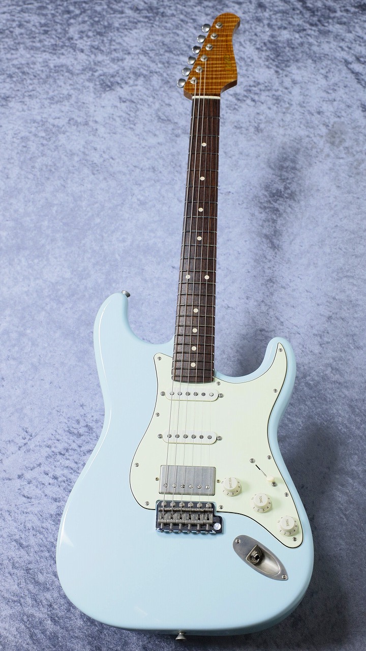XoticギターXSC-2 5Aネック メルセデスブルーミディアムエイジド加工 Xotic XSC-2 Master Grade Flame Maple Neck Light Aged ~Sonic