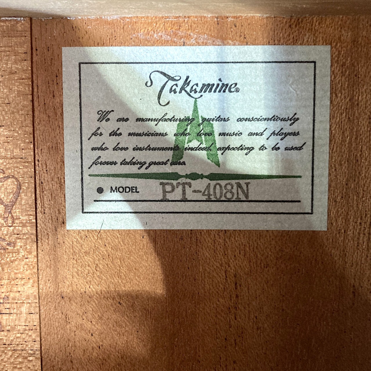 Takamine PT-408N ニューヨーカースタイル エレガット（中古）【楽器