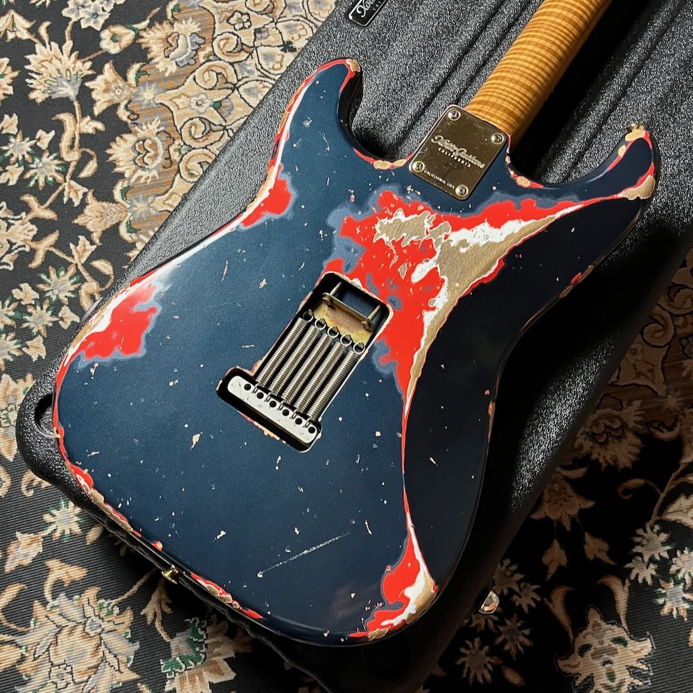 Xotic XSC-2 Master Grade Neck / Mercedes Blue over Fiesta Red