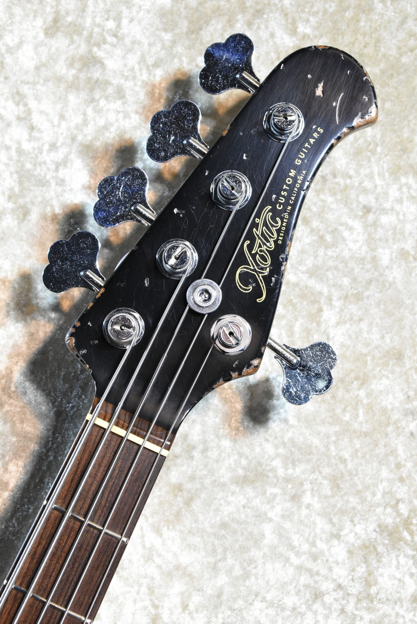 Xotic XJ-1T 5st Heavy Aged-Alder Body -Black/MH Roasted Maple/Rose