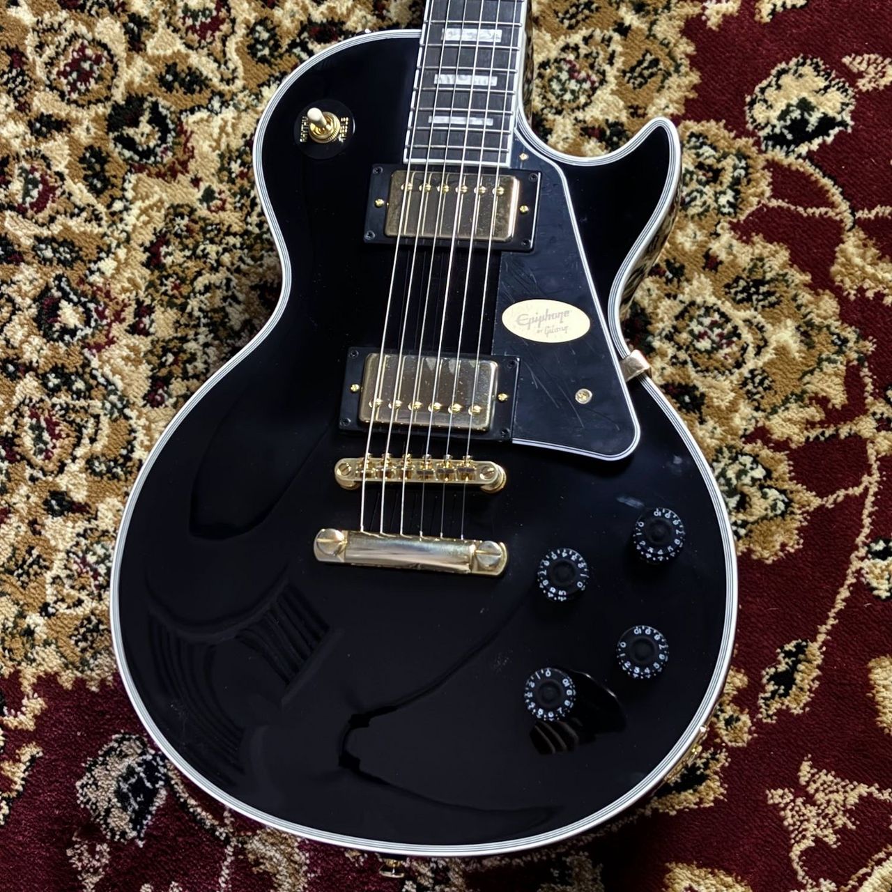 Epiphone Les Paul Custom Ebony【4.04kg】エレキギター（新品