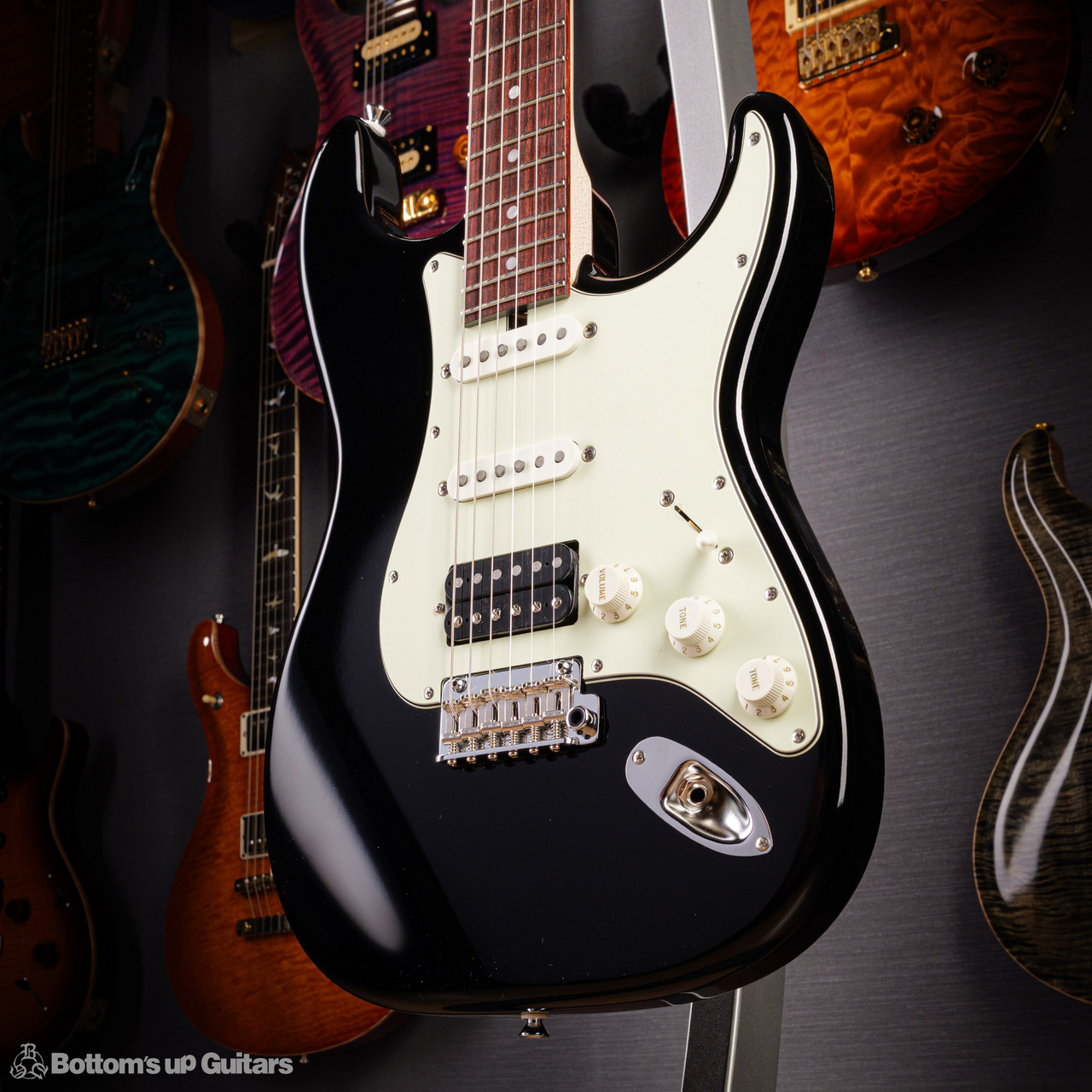 SAITO GUITARS S-622CS Heritage (Black / Mint Green Guard) 【 3.28