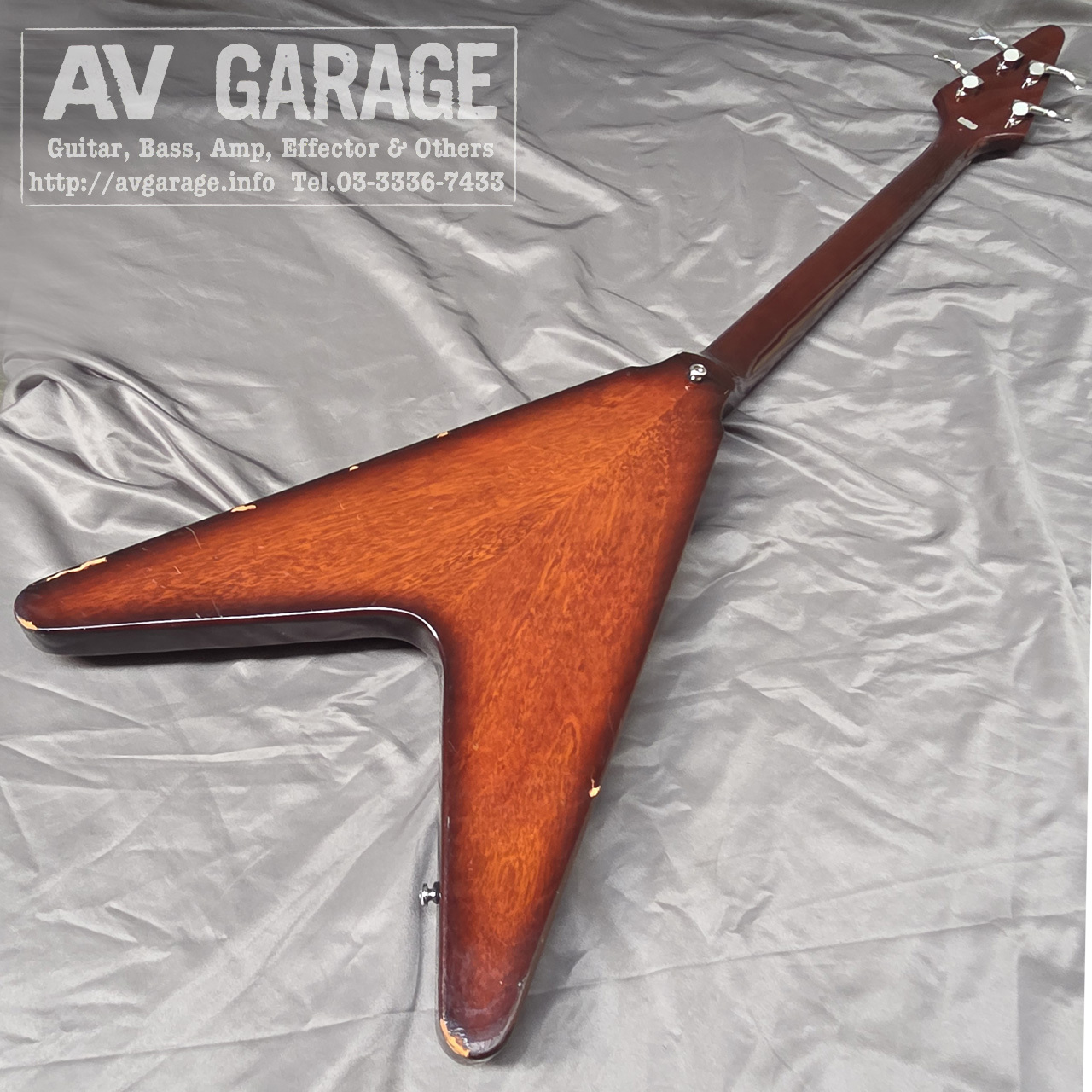 Epiphone Korina Flying V Bass (SB/R) 1998年製 3.47kg（中古）【楽器