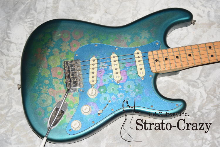 Fender Japan E Serail# 80s Blue Flower Stratocaster ST72-75BFL 