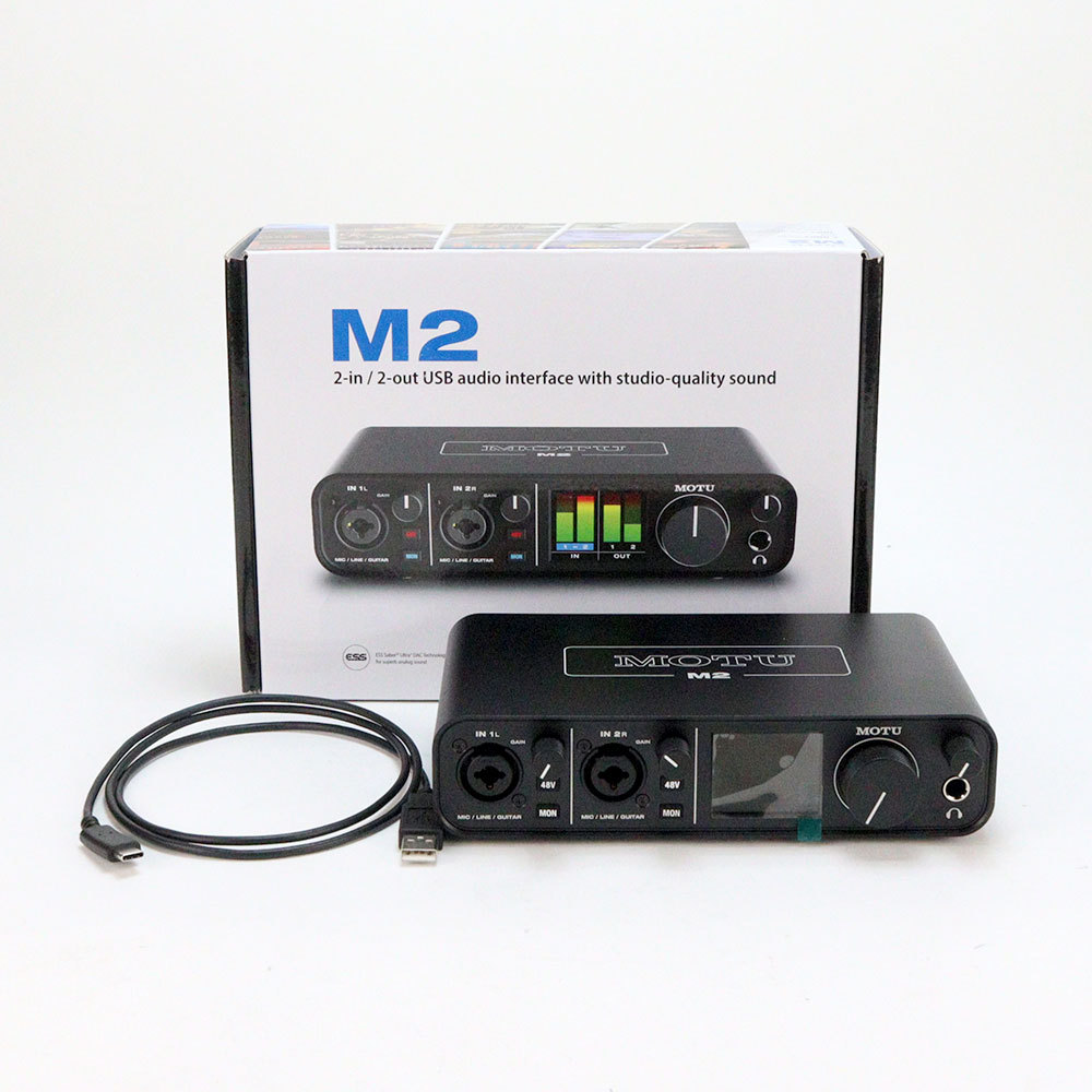 MOTU M2 2-in/2-out USBオーディオインターフェイス 【公式通販】