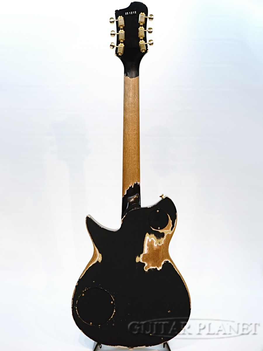 FANO Alt de facto RB6 B5 -Bull Black over Gold Top Heavy Distress