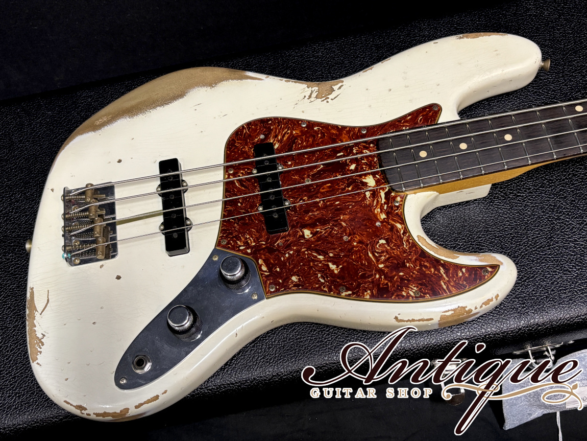 Fender Custom Shop 1960 Jazz Bass 2020 Olympic White Heavy Relic