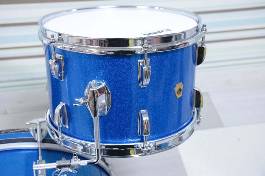 Ludwig 1960s DownBeat Kit Blue Sparkle ラディック 3点ドラムセット