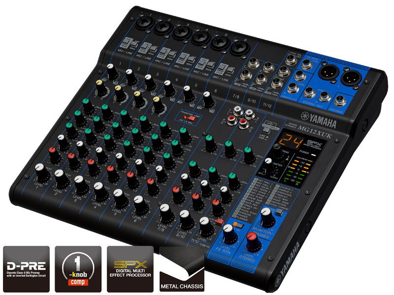 YAMAHA MG12XUK アナログミキサー 12ch エフェクト USB ツマミ