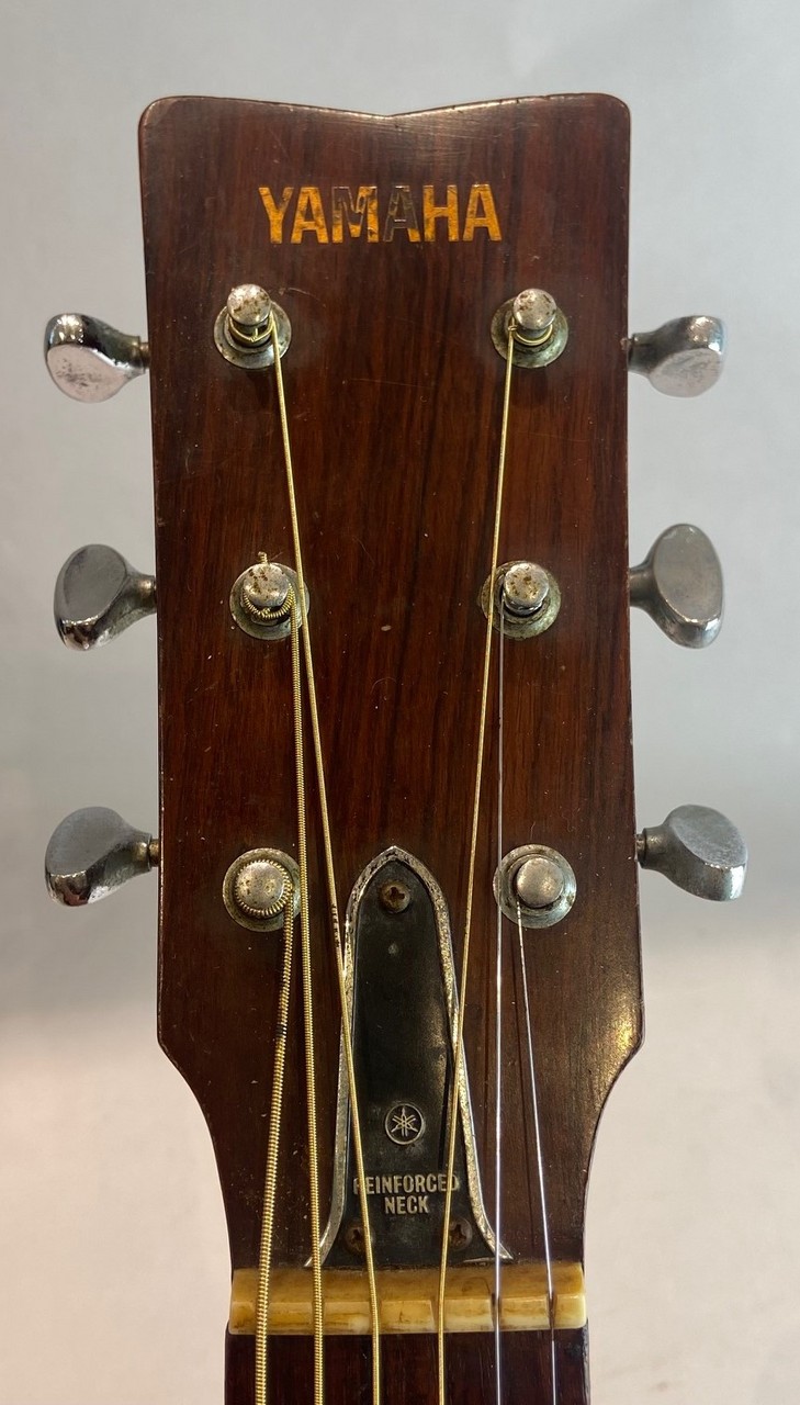 YAMAHAロゴ 1968年製 FG-150 赤ラベル 最初期赤ラベル 1968 - All About YAMAHA FG-150