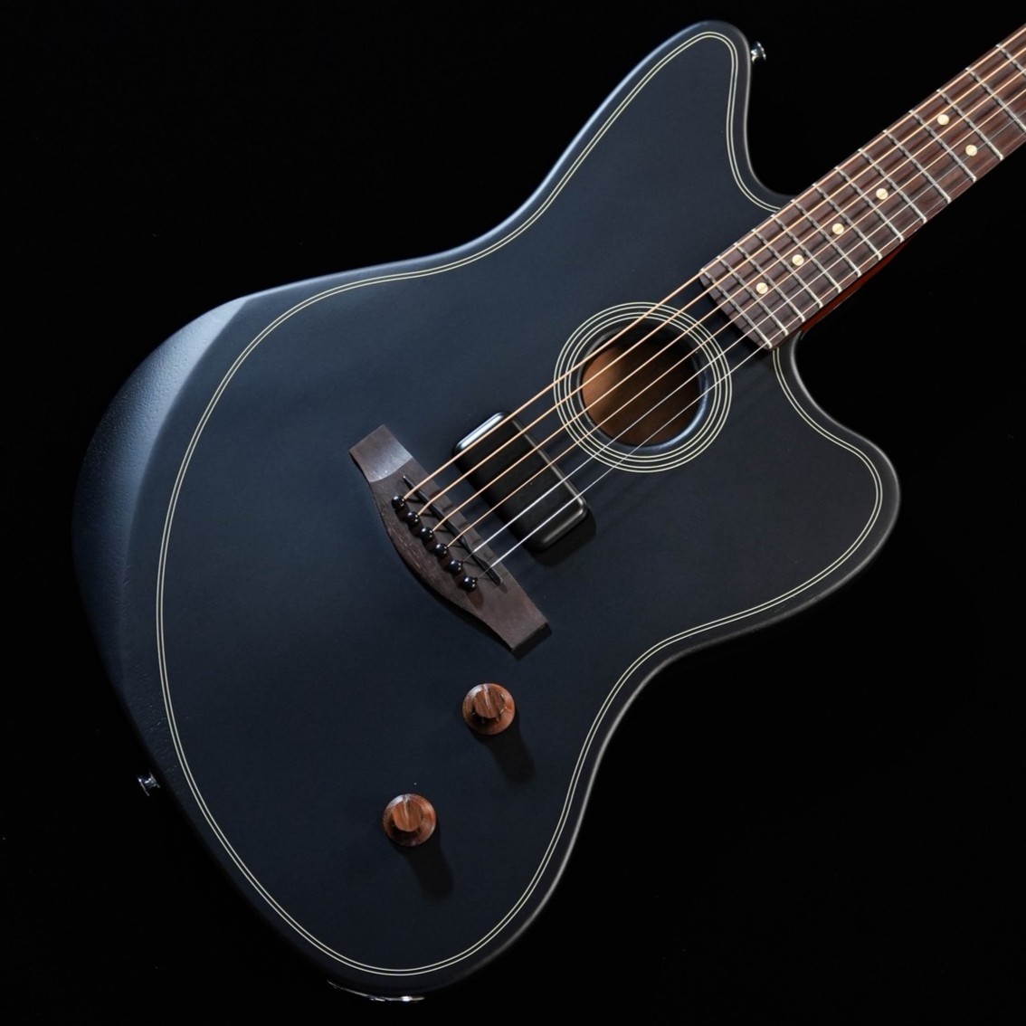【最終値下】Fender Acoustasonic Standard Fender Acoustasonic Standard Jazzmaster Black（新品/送料無料