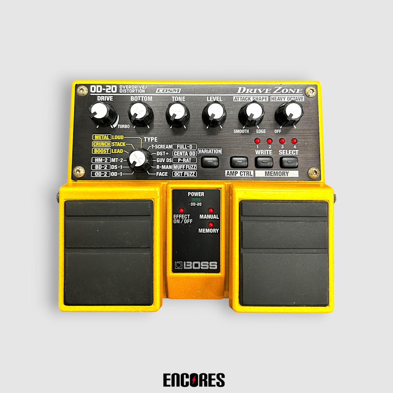 1円スタート 動作確認済み BOSS OD-20 歪み系ツインペダル COSM