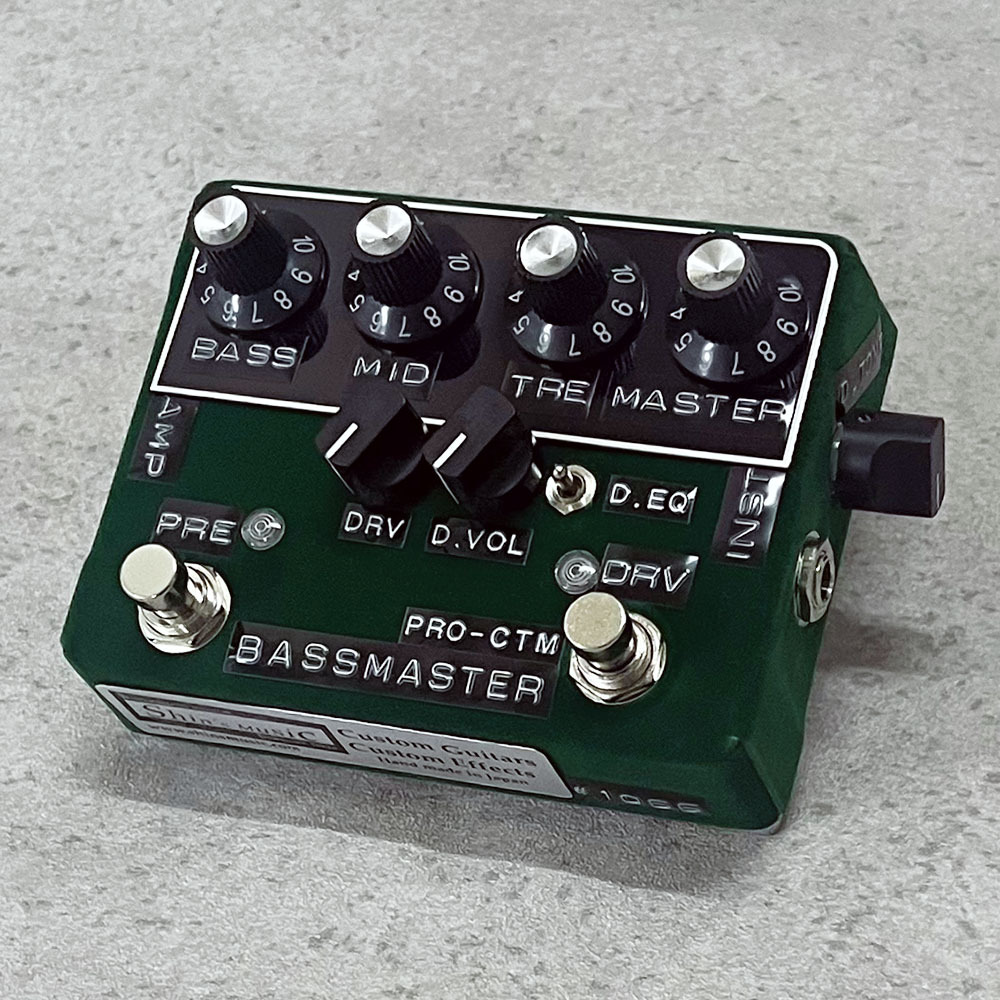 Shin's Music BASSMASTER ベース用エフェクター Shin's Music Bass Master Preamp Pro Green Velvet / Blk Panel / Num