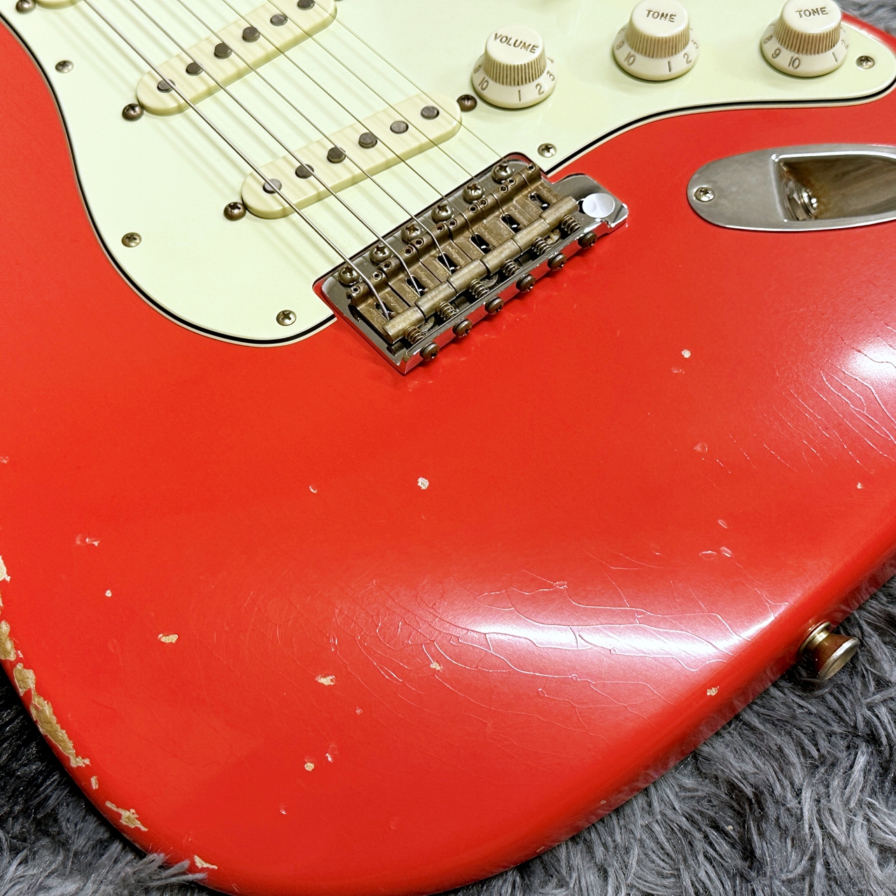 Xotic XSC-1 Fiesta Red Medium Aged w/Roasted Flame Maple Neck【旧