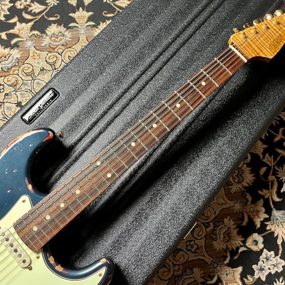 Xotic XSC-2 Master Grade Neck / Mercedes Blue over Fiesta Red