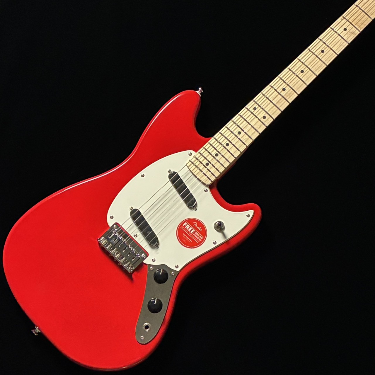 Squier by Fender SONIC MUSTANG Maple Fingerboard White Pickguard