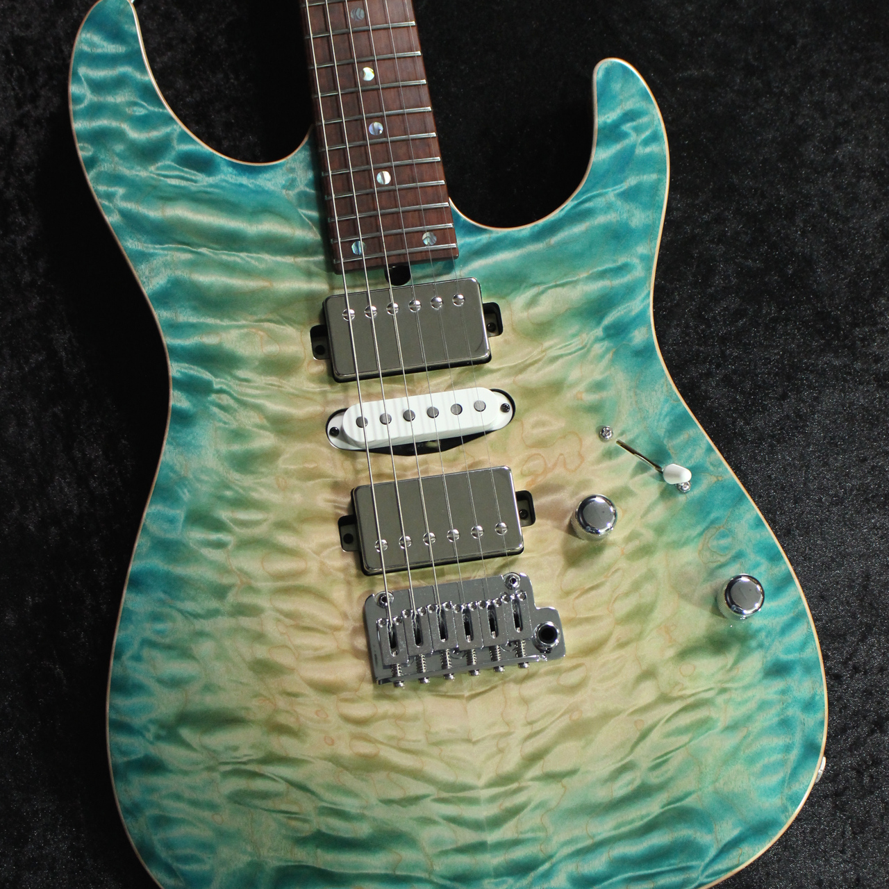T's Guitars 【希少木材】DST Pro-24 5A Q.Maple/ Natural Bora to
