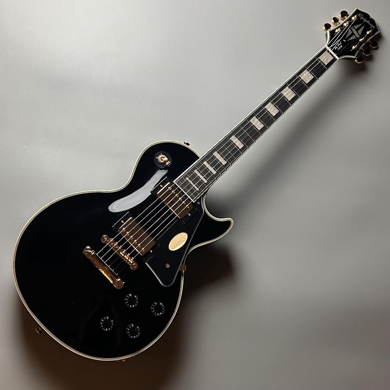 【大人気モデル】Epiphone Les Paul Custom エレキギター Epiphone 【3.93kg】Les Paul Custom Ebony エレキギター レスポール