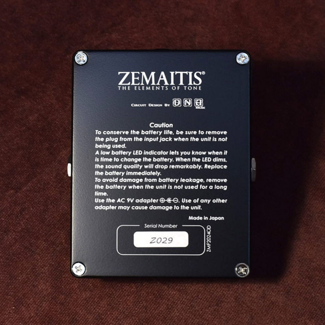 ギター Zemaitis ZMF2024OD ZEMAITIS ZMF2024OD コンパクトエフェクター オーバードライブ
