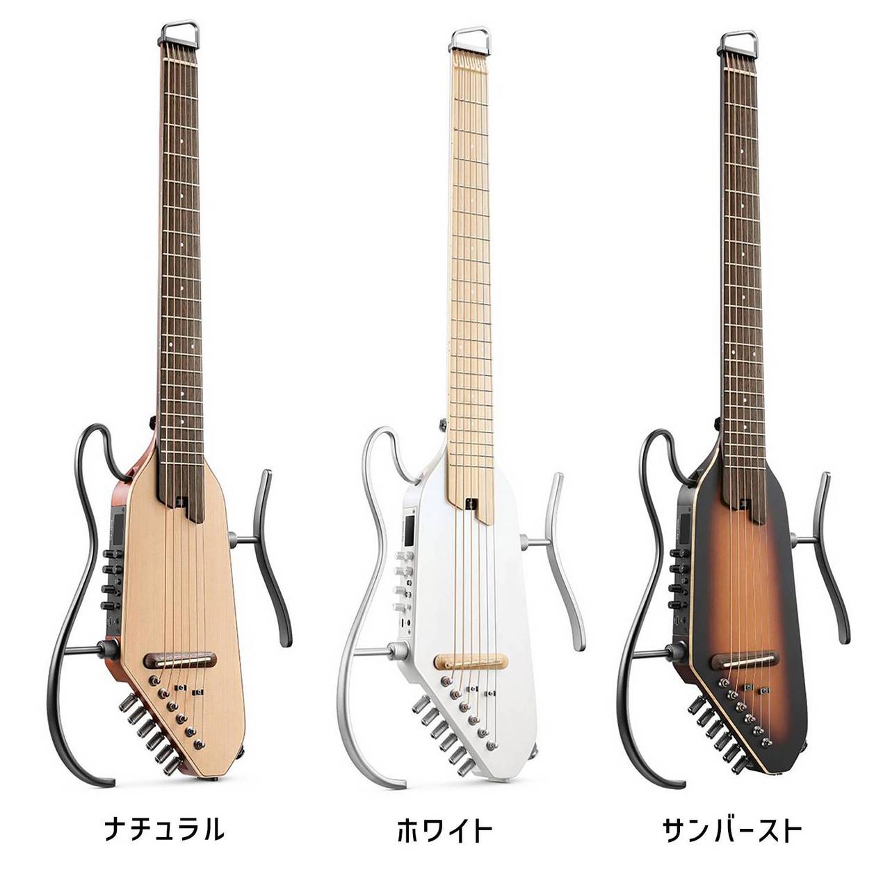 DONNER HUSH-I Pro ホワイト サイレントアコースティックギター