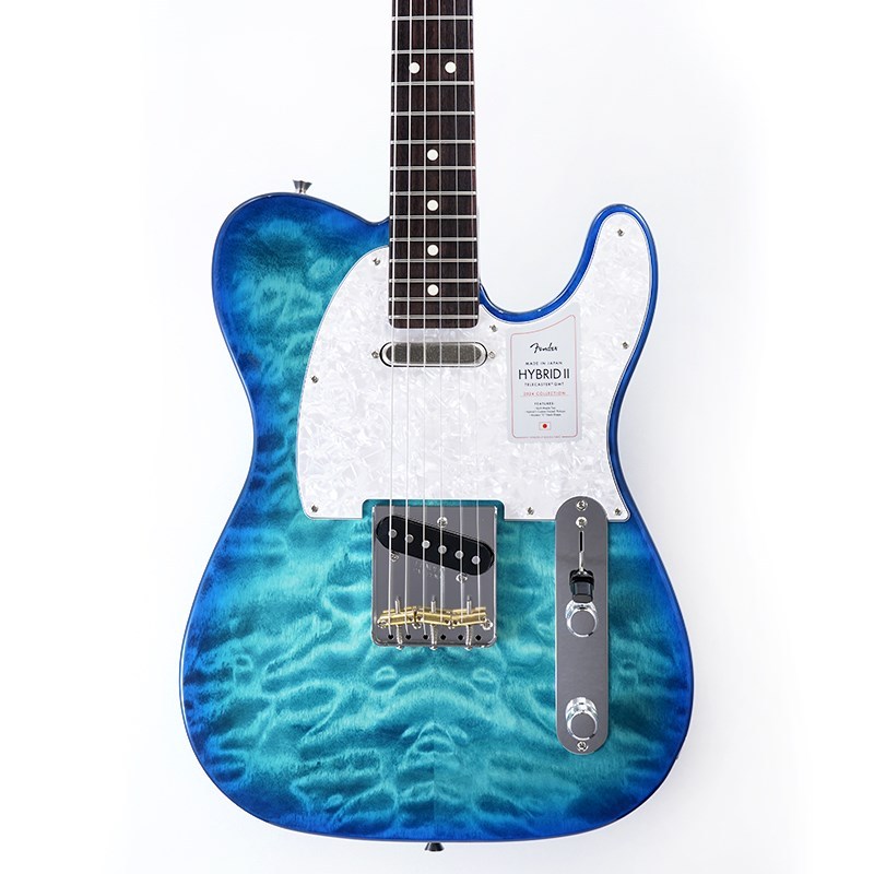Fender 2024 Collection Hybrid II Telecaster QMT (Aquamarine