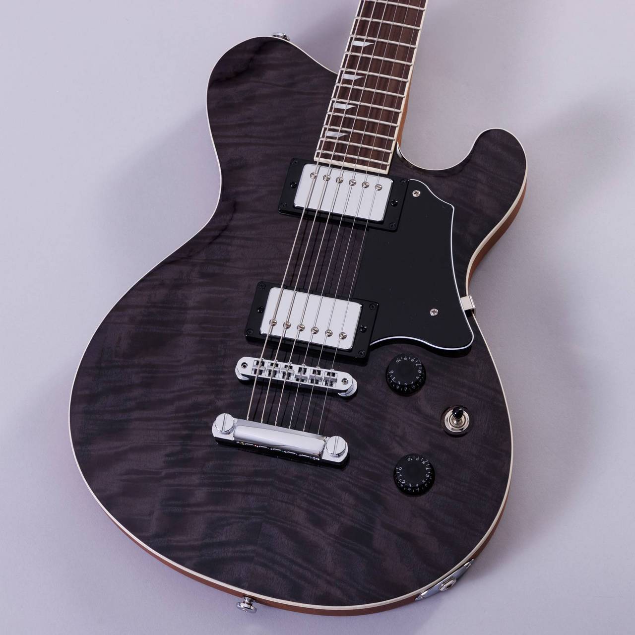 RYOGA CICADA/FM Translucent Black エレキギター セミアコ 軽量（新品
