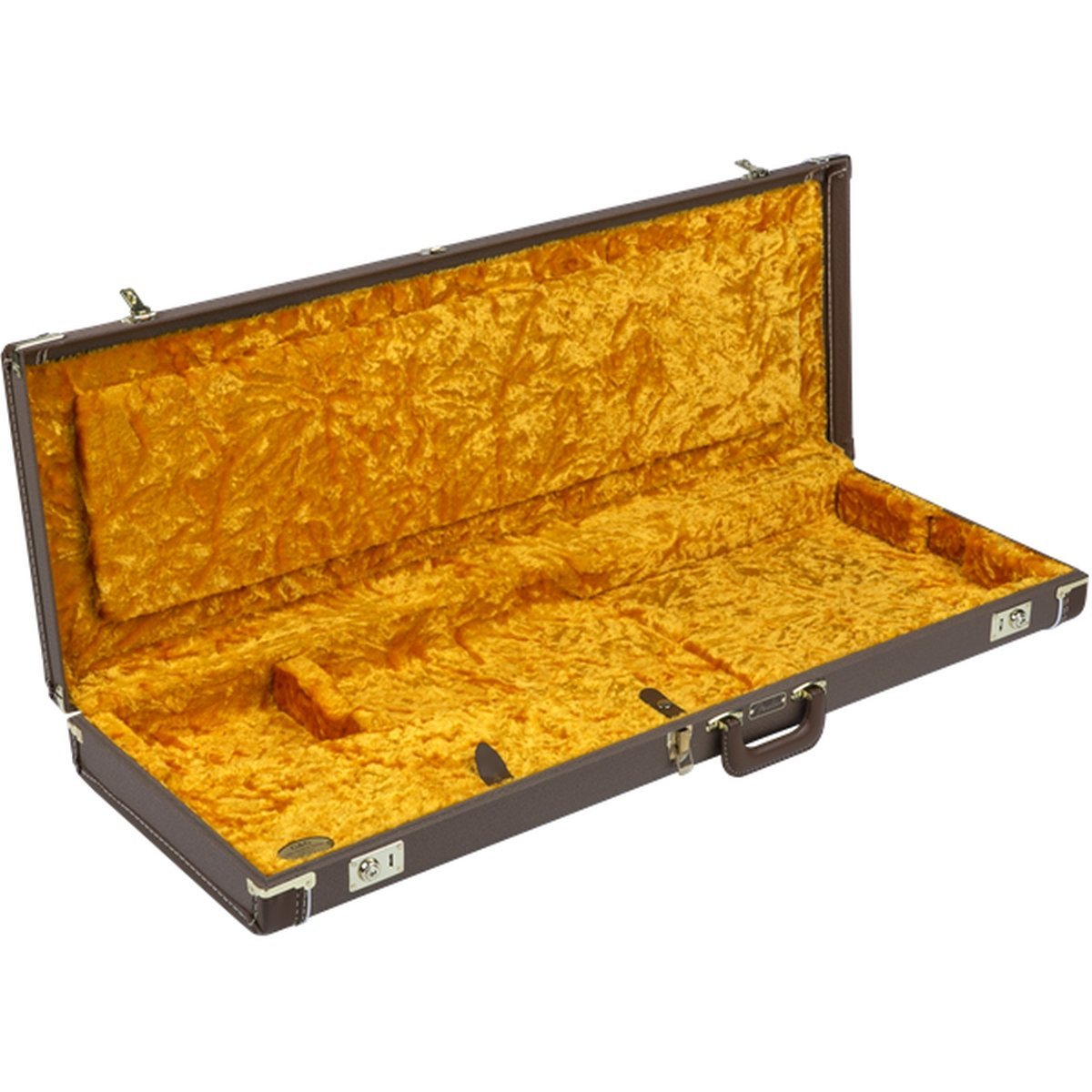 Fender G＆G Deluxe Strat/Tele Hardshell Case Brown with Gold Plush