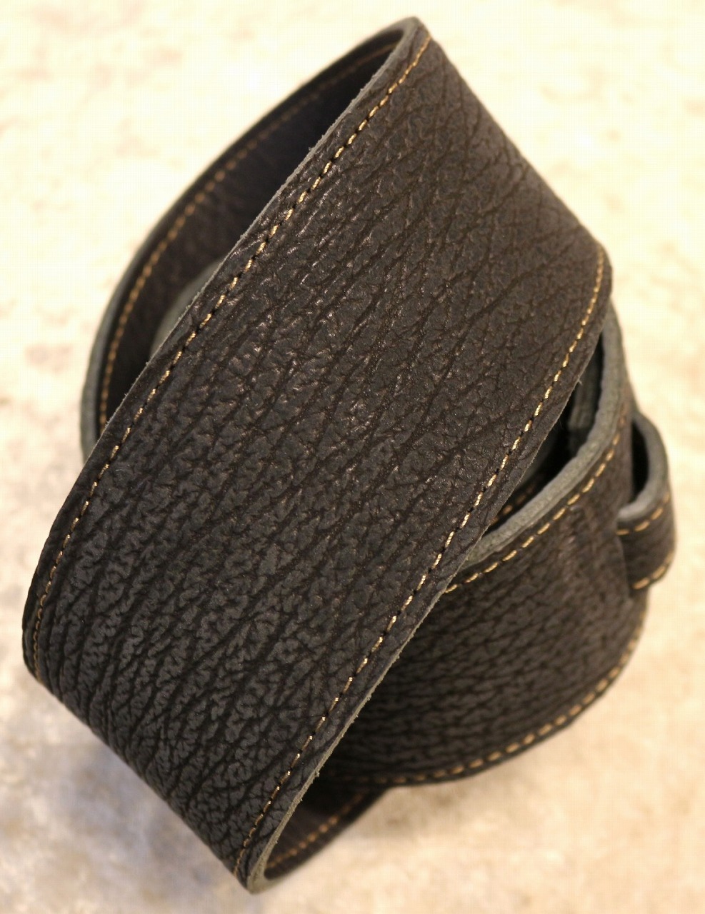 Grande uomo 【USED】Shark Leather Black【サメ革】【革職人による