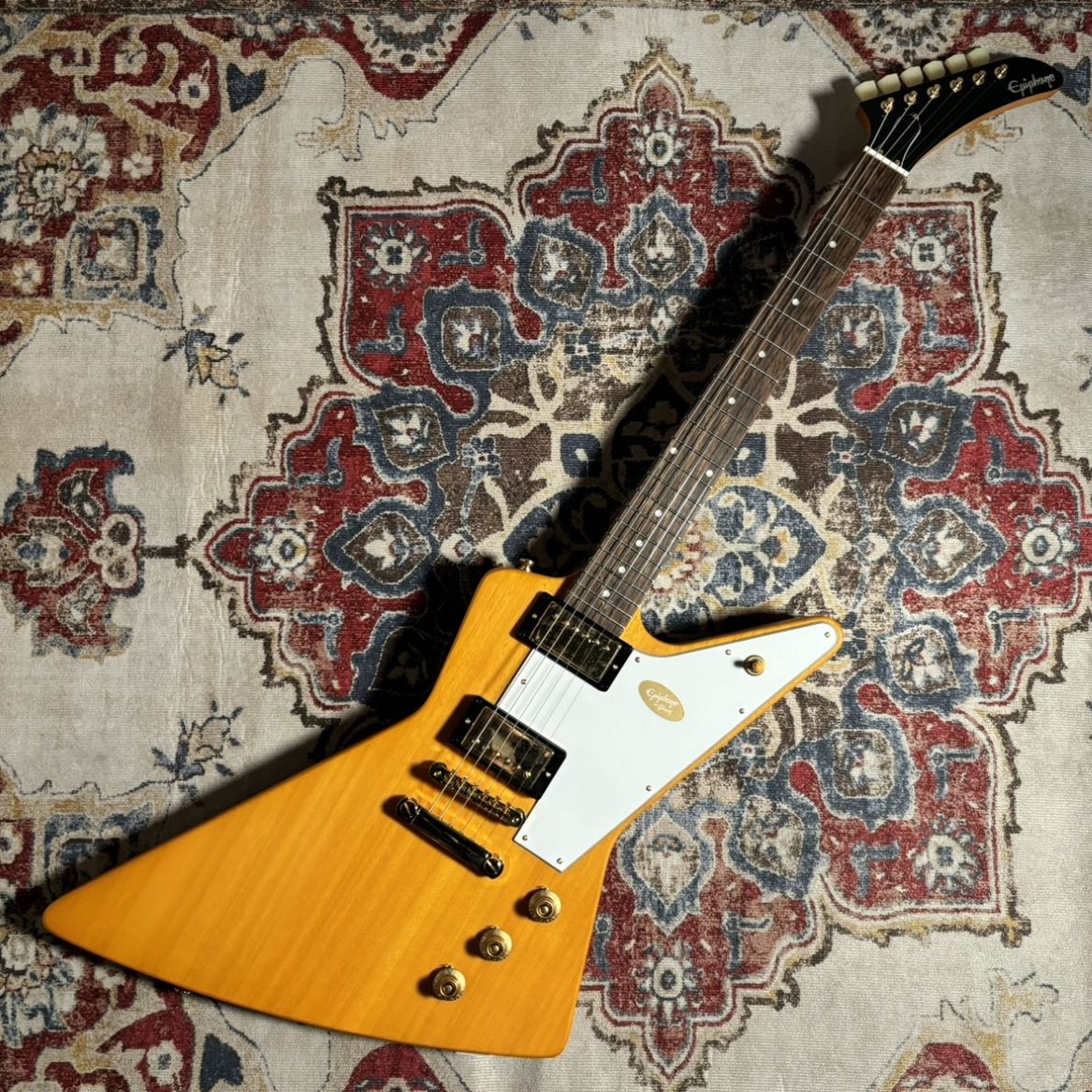 Epiphone Korina Explorer Aged Natural エレキギター（新品/送料無料