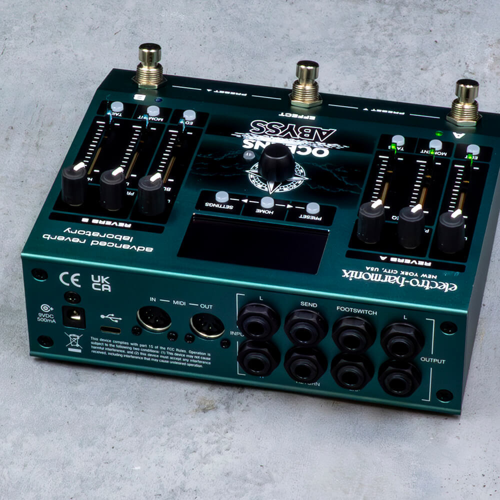 Electro-Harmonix OCEANS ABYSS 【2つのステレオ・リバーブを