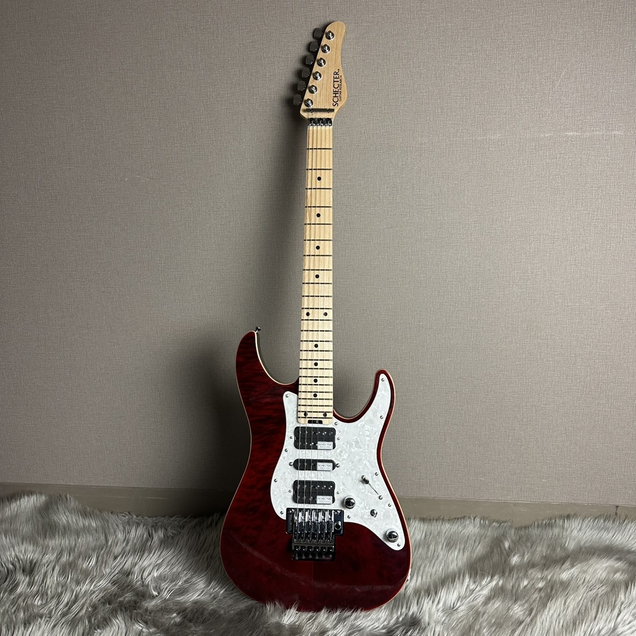 SCHECTER SD-2-24-AL -See-Thru Red/Maple【現物画像】【最大36回分割