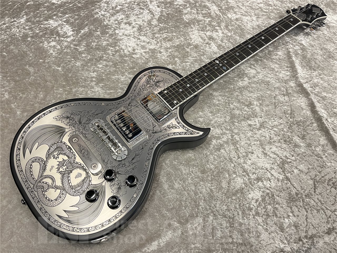 Zemaitis CS24MF DRAGON & HEART（Black） Zemaitis MFG-AC-24 Dragon & Heart【Black】（新品/送料無料）【楽器