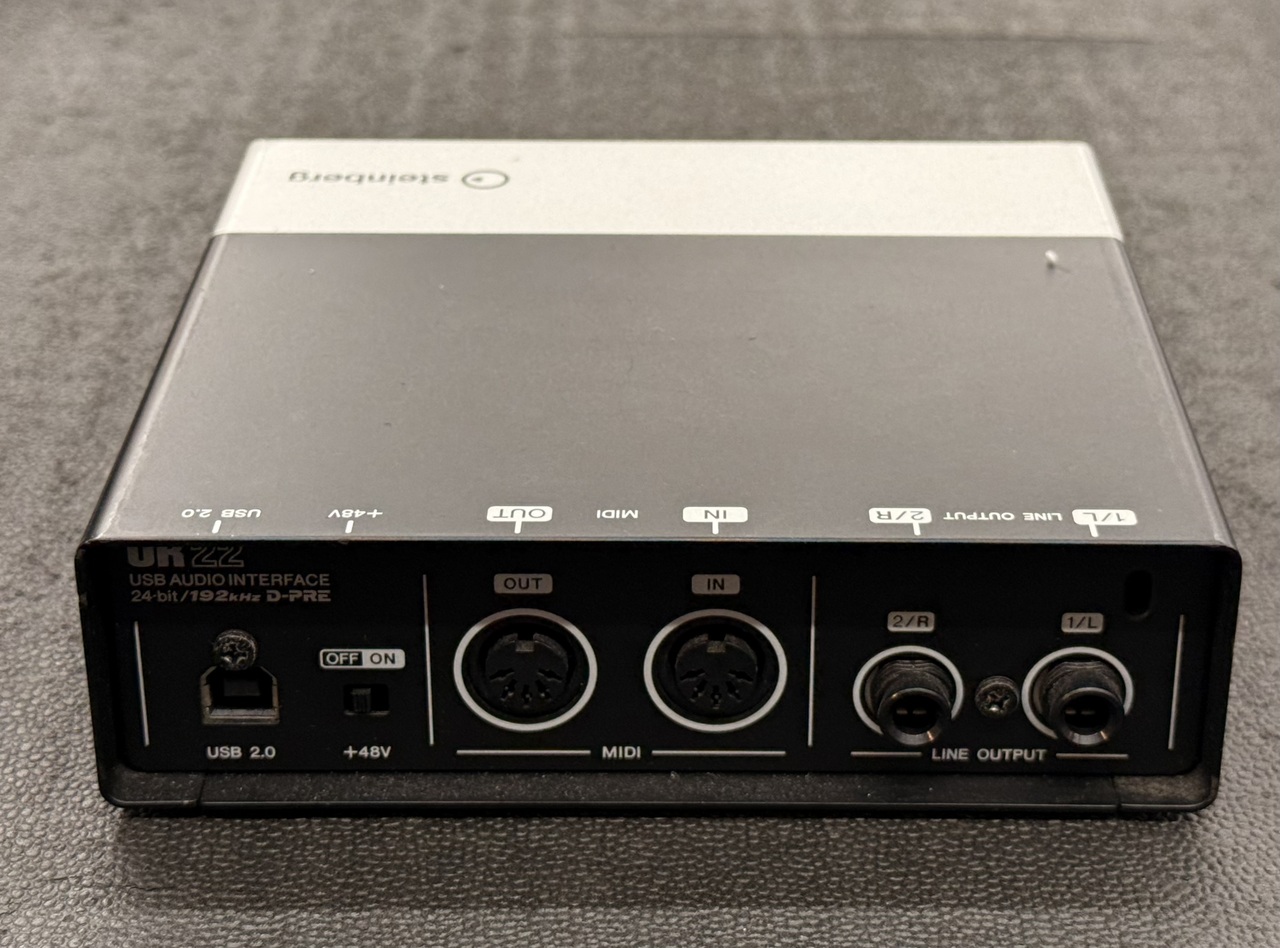 【中古 動作品】steinberg UR22Mk2 オーディオインターフェース Steinberg 【中古】 Steinberg UR22mkII スタインバーグ USB
