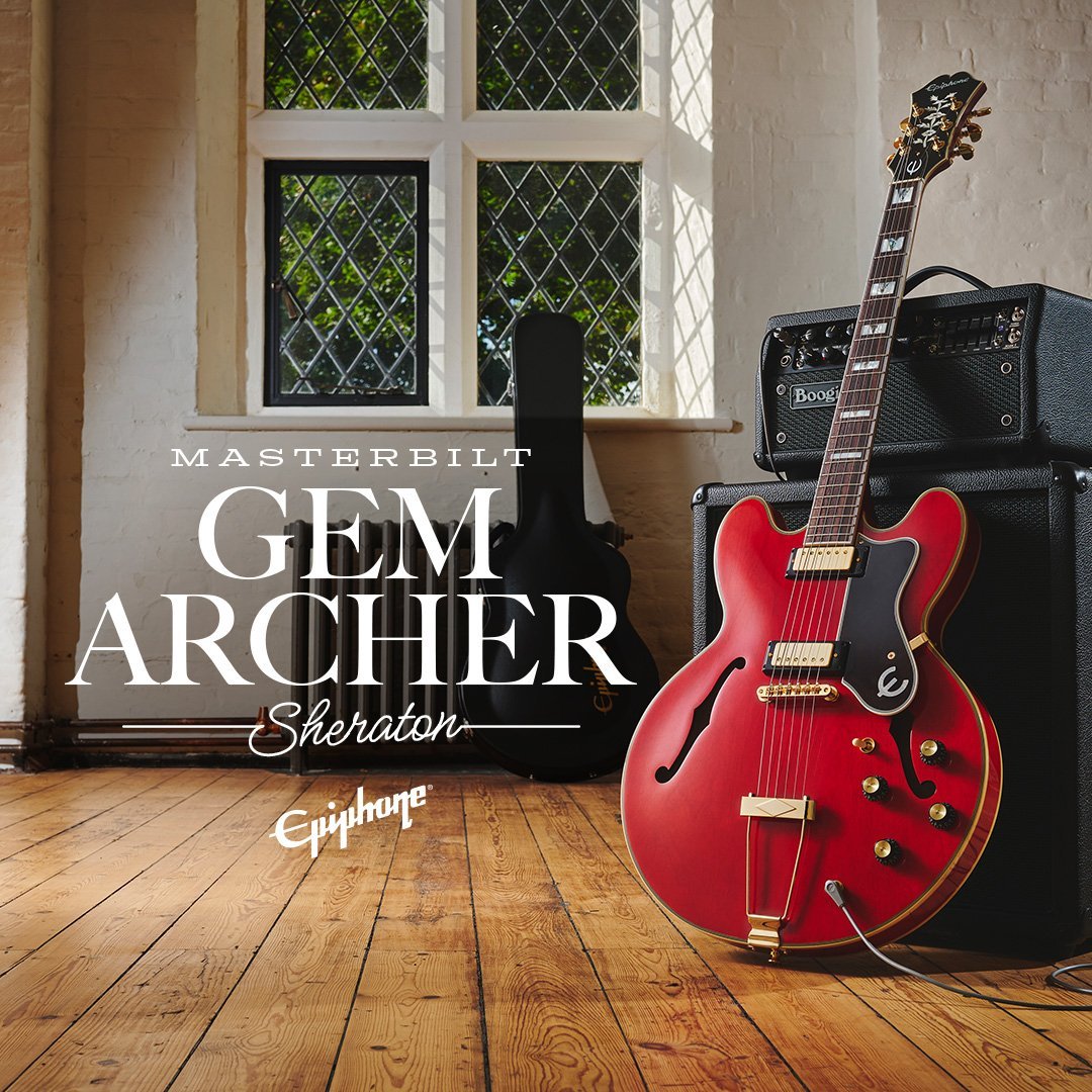 Epiphone Masterbilt Gem Archer Sheraton Cherry Red ジェム