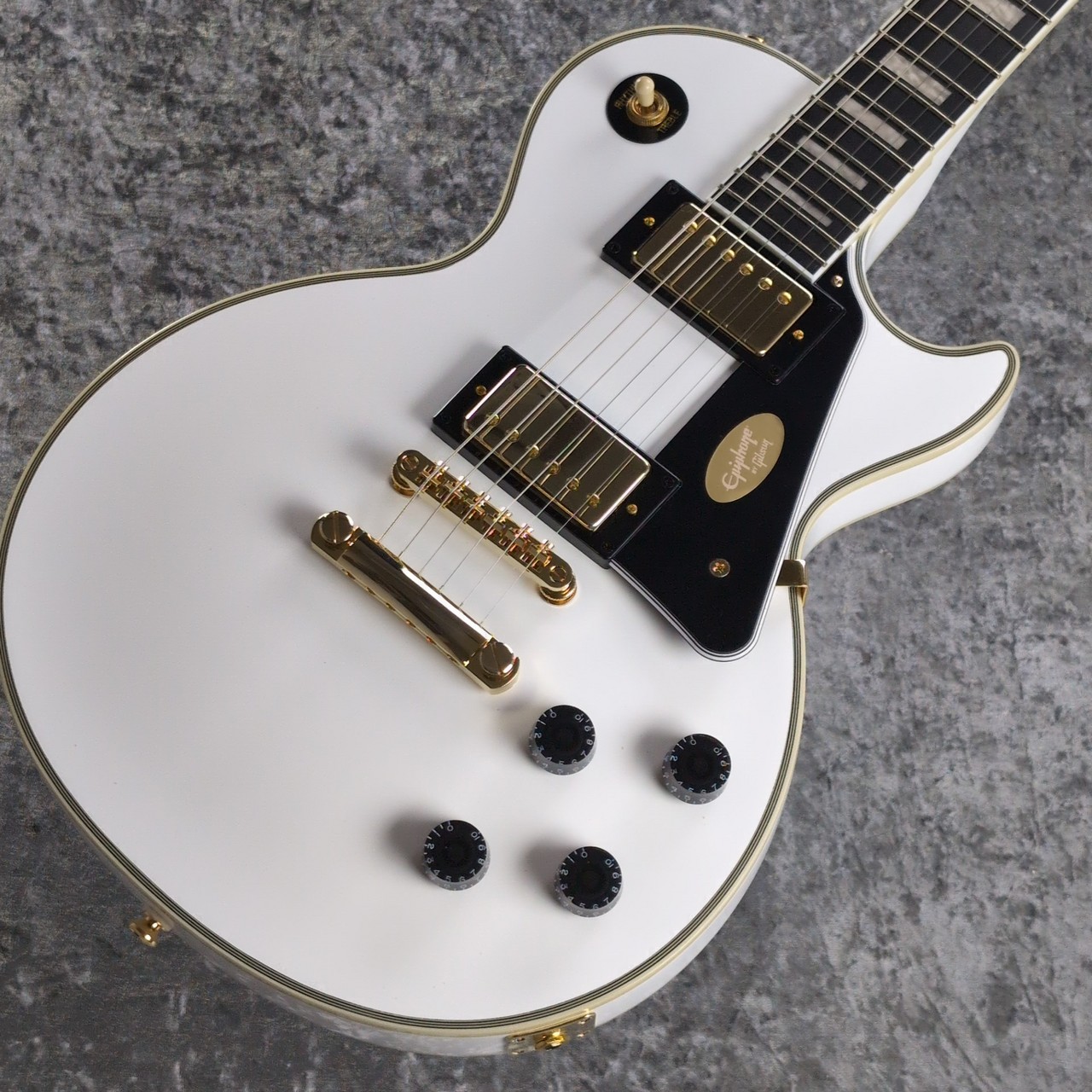 ギター epiphone les paul custom white Epiphone Les Paul Custom Alpine White | Polska