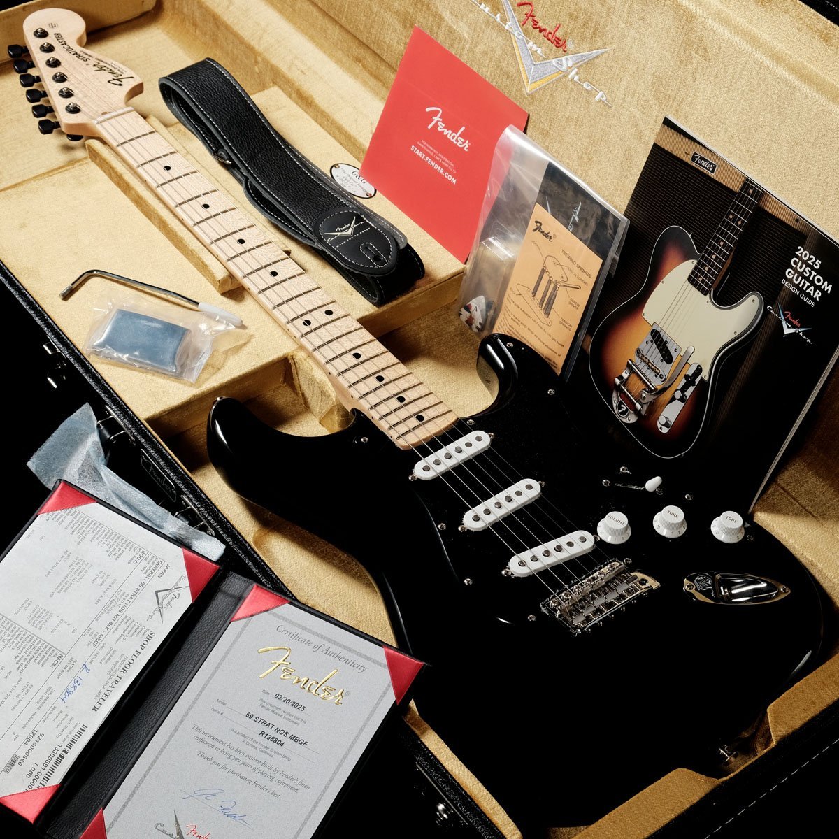 Fender Custom Shop Master Built 1969 Stratocaster NOS Black by