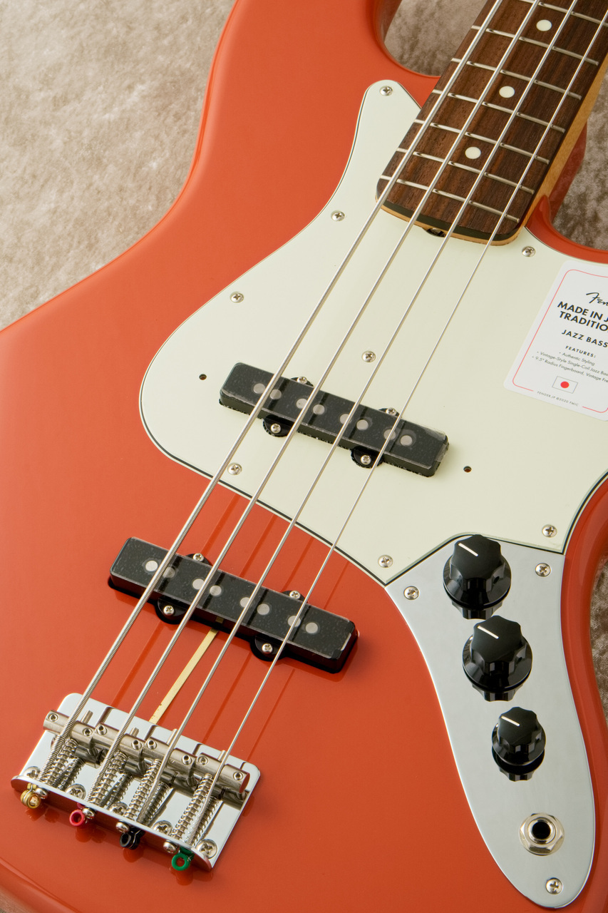 Fender Made in Japan Traditional 60s Jazz Bass Fiesta Red