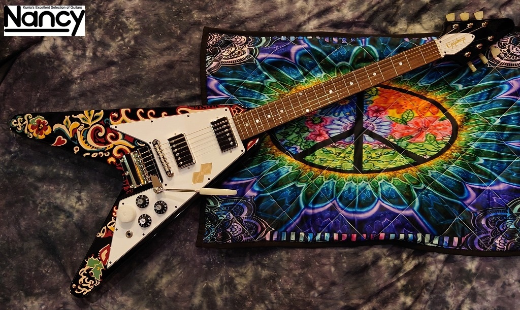 Epiphone JIMI HENDRIX PAINTED V Epiphone Inspired by Gibson Custom