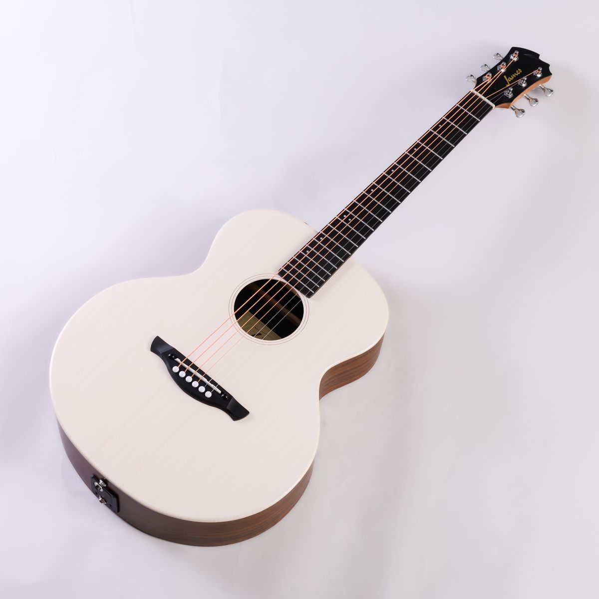 James J-300AIICompact シースルーホワイト ミニギター 597mmスケール